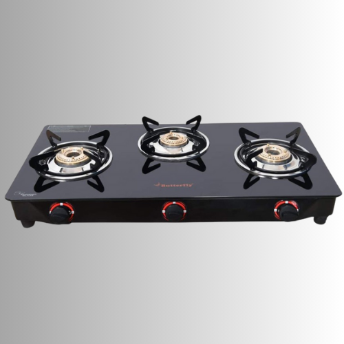 Butterfly Smart Glass 3 Burner Gas Stove