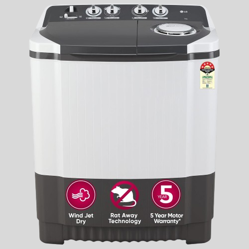 LG 7 Kg 5 Star Wind Jet Dry Semi-Automatic