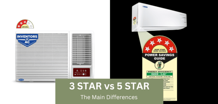 Difference Between 3star and 5-star AC